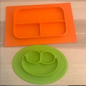 EZ PZ plate and Silver Lilly plate